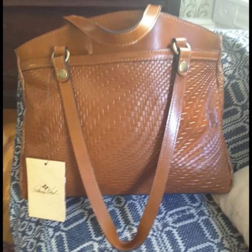 Patricia Nash wavey poppy tote 14x 11x 3.5